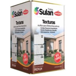 Acrílico p/ Efeitos Decorativos Sulan Texturas - 25Kg-Branco:Textura Lisa - 2
