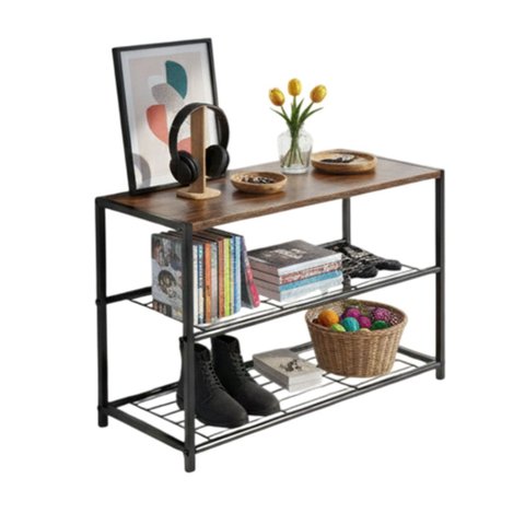 Organizador Prateleira Sapateira 3 Andares Sapatos Sandalia Decoracao Hall Entrada Casa