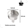 Funil para Cafeteira Italiana / Moka de Alumínio Reposição - 3 Xícaras - 2