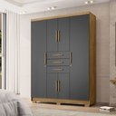 Ver imagem 1 de Guarda Roupas Taurus Imperial 6 Portas 3 Gavetas - com Chave para Quarto de Casal:nature Alasca