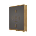 Ver imagem 5 de Guarda Roupas Taurus Imperial 6 Portas 3 Gavetas - com Chave para Quarto de Casal:nature Alasca
