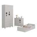 Ver imagem 2 de Quarto Infantil Completo com Minicama Montessoriana Suspiro Multimóveis MP4888 Off White