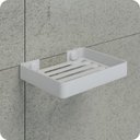 Ver imagem 2 de Suporte Porta Sabonete Para Banheiro de Parede Branco Plus