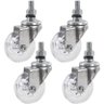 4 Rodizio Giratório Gel 50mm Parafuso Rosca Anti Risco 200kg Schioppa - 1