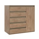 Ver imagem 2 de Cômoda Multiuso 5 Gavetas e 1 Porta 100% Mdf Select