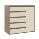 Ver imagem 2 de Cômoda Multiuso 5 Gavetas e 1 Porta 100% MDF Select