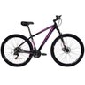 Bicicleta Aro 29 - Alumínio - Freios a Disco - 21 Marchas - Preto/rosa 15 Preto/rosa 15 - 1