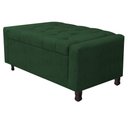 Ver imagem 1 de Calçadeira Baú Solteiro Everest P02 90cm para Cama Box Suede Verde