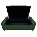 Ver imagem 6 de Calçadeira Baú Solteiro Everest P02 90cm para Cama Box Suede Verde