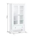 Ver imagem 2 de Cristaleira 2 Portas com Vidro 1 Gaveta Vogue 