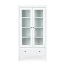 Ver imagem 3 de Cristaleira 2 Portas com Vidro 1 Gaveta Vogue Branco