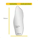 Ver imagem 5 de Espelho Orgânico Grande de Parede com Led Quente Flame 150x50 Decorativo para Sala Quarto Banheiro