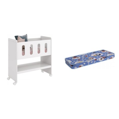 Mini Berço 3 em 1 e Colchão Zain 