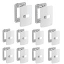 Ver imagem 1 de Kit C/10 Placa e Suporte 4x2" 1 Posição Compose Branco