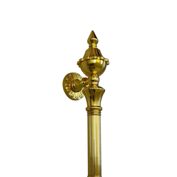 Puxador para Portas Modelo Colonial Dourado 43cm - 4