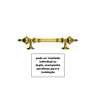 Puxador para Portas Modelo Colonial Dourado 43cm - 6