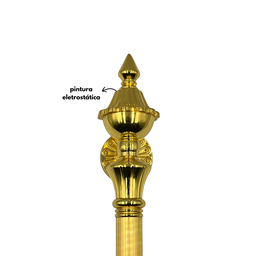 Puxador para Portas Modelo Colonial Dourado 43cm - 5