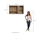Ver imagem 3 de Armário de Cozinha Aéreo 3 Portas 1 Nicho 120cm Laura Delmarco Móveis
