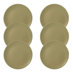 Kit Prato Raso Unni Oliva – 6 Peças - 1