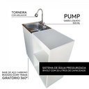 Ver imagem 4 de Pia de Cozinha Balcão Pressurizada Bivolt Branca - Ultra Móveis