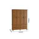 Ver imagem 2 de Guarda Roupa Casal 4 Portas 4 Gavetas Cairo 