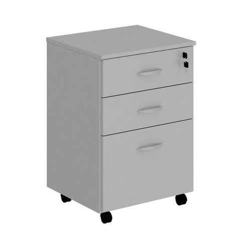 Gaveteiro Volante Incoflex com 3 Gavetas Cinza