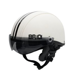 Capacete Coquinho Scooter Elétrica Bike Branco Viseira