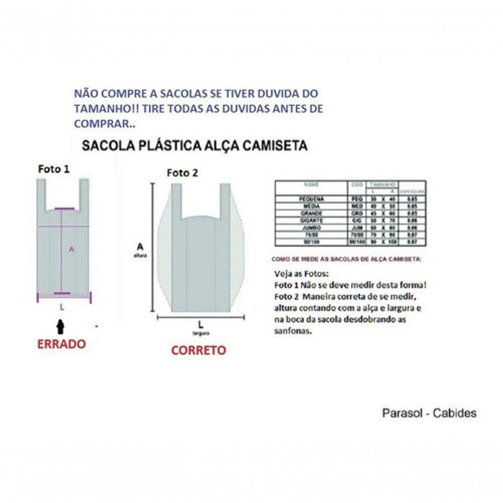 Sacolas Plasticas Reciclada Reforçadas 30x40 a 90x100 1kg - 2