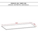 Ver imagem 2 de Tampo 120 Cm Line Gris - Kits Paraná