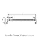 Ver imagem 3 de Ligação Flexível Malha de Aço 60cm 4607.c.060 Cromado Deca