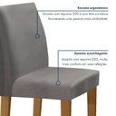 Ver imagem 7 de Conjunto Sala de Jantar Mesa Tampo de Vidro 4 Cadeiras Espanha Yescasa