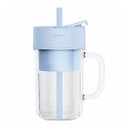 Ver imagem 3 de Caneca Misturadora Recarregável Azul Claro Copo Triturador