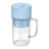 Caneca Misturadora Recarregável Azul Claro Copo Triturador - 1