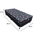 Ver imagem 2 de Cama Box Solteiro Conjugado Ortopédico Sleep Prime 88x188x53