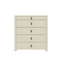 Ver mais imagens de Cômoda Ilha Innova 5 Gavetas Off White - Gelius