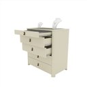 Ver imagem 6 de Cômoda Ilha Innova 5 Gavetas Off White - Gelius