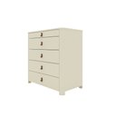 Ver imagem 3 de Cômoda Ilha Innova 5 Gavetas Off White - Gelius