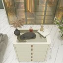 Ver imagem 5 de Cômoda Ilha Innova 5 Gavetas Off White - Gelius