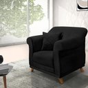 Ver imagem 3 de Poltrona Decorativa Retro Polo com Almofada Veludo 2237 Ezz 2237
