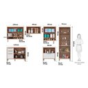 Ver imagem 4 de Cozinha Modulada Completa com 6 Peças 12 Portas 4 Gavetas e Vidro Reflecta 100% MDF Vicenza