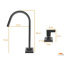 Ver imagem 7 de Torneira Misturador Lavatório Mesa - Siena Black 1876