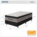 Ver imagem 2 de Cama Box Preta + Colchão Solteiro King San Juan Molas Ensacadas Pillow Paparazzi 96x203x72cm