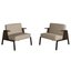 Imbuia/Suede Bege