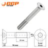 Parafuso Allen Aço Inox Cabeça Chata M8 x 70 mm - 50 Peças - 3