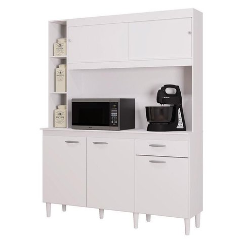 Cozinha Ambiente Kit Duda 140 Cm Branco – Poquema