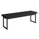 Ver imagem 1 de Banco Oxford 164x35cm - Preto Mettamobili