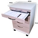 Ver imagem 2 de Carrinho Auxiliar Balcão Armário Base Organizadora Estética