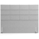 Ver imagem 3 de Cabeceira Cama Box Casal King 195 Cm Roma W01 Linho Cinza - Lyam