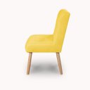 Ver imagem 6 de Cadeira Confortavel Jantar Luna Suede Amarelo para Quarto Sala Recepção.