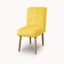 Ver imagem 7 de Cadeira Confortavel Jantar Luna Suede Amarelo para Quarto Sala Recepção.